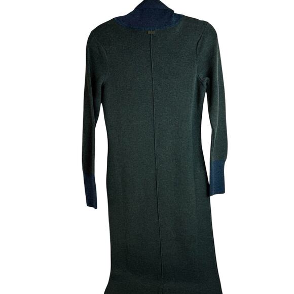 NWT Prana South Rock Green Sweater Dress XS Wool Organic Cotton Modest Church - Picture 4 of 12